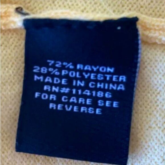 Verve Ami Yellow Open Cardigan with front Ruffle Detail. Size M. 3/4 sleeves - Picture 4 of 5